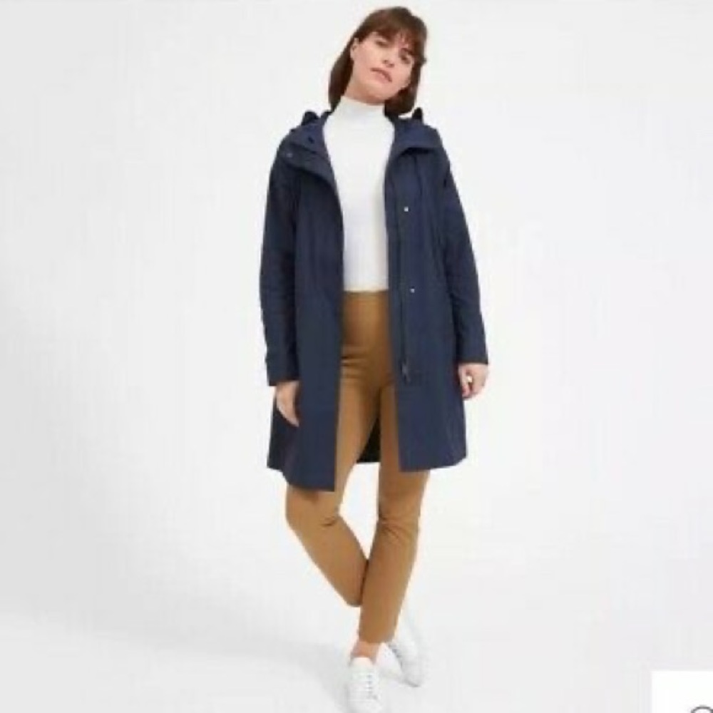 Everlane The City Anorak Rain Jacket sz xs navy